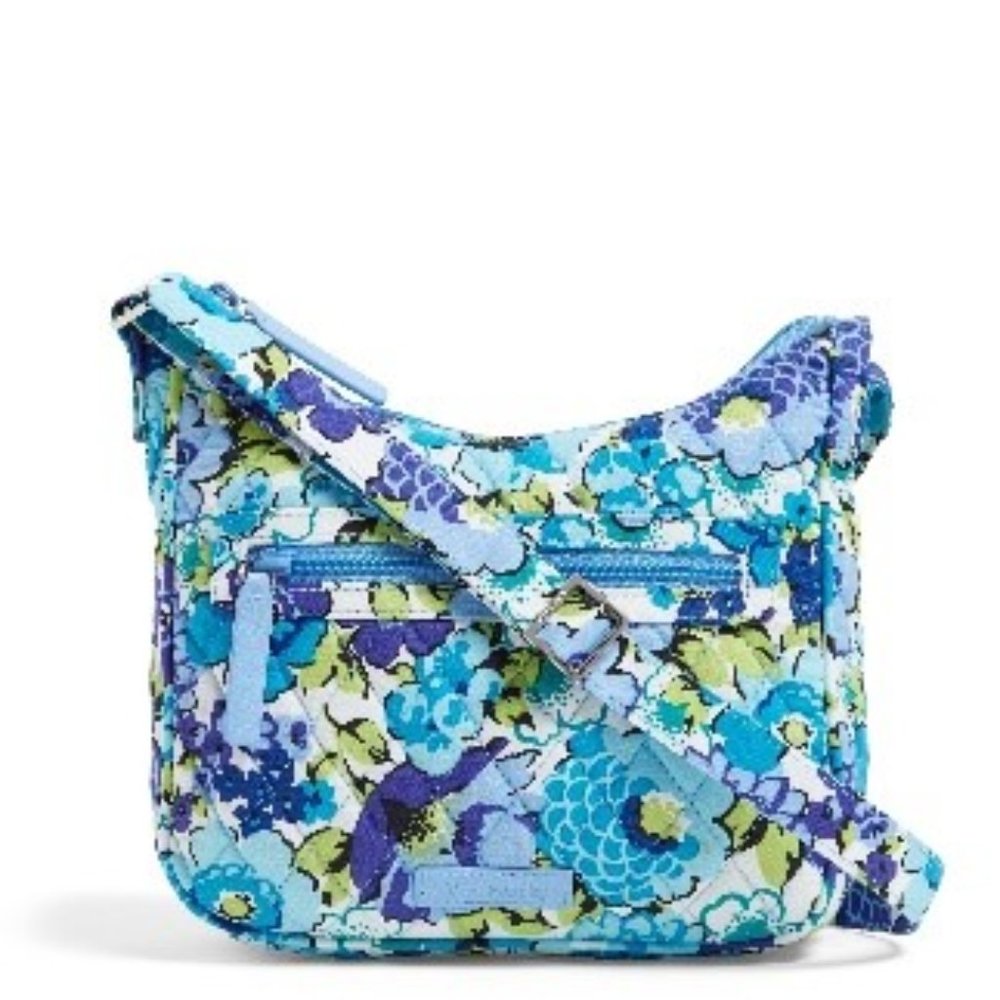 Vera Bradley Mini Andi in Blueberry Blooms Print